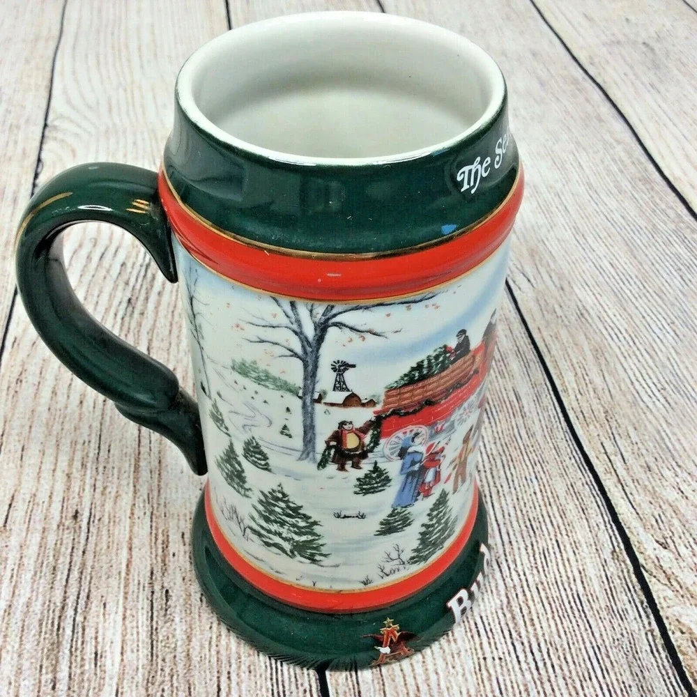 Budweiser holiday stein